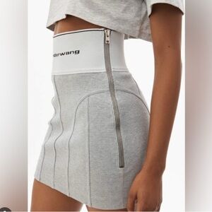 Alexander Wang Gray High-Waisted Skirt XS